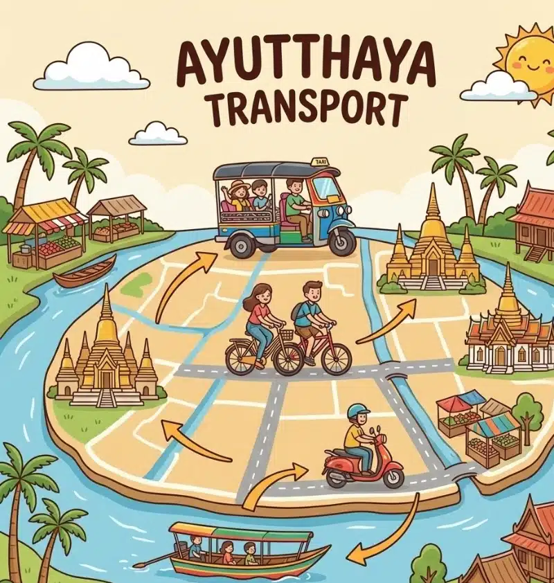 How To Get Around in Ayutthaya