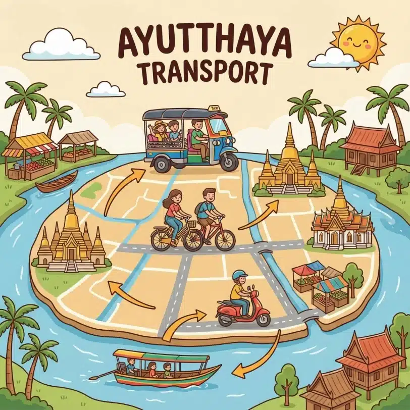How to Get Around Ayutthaya