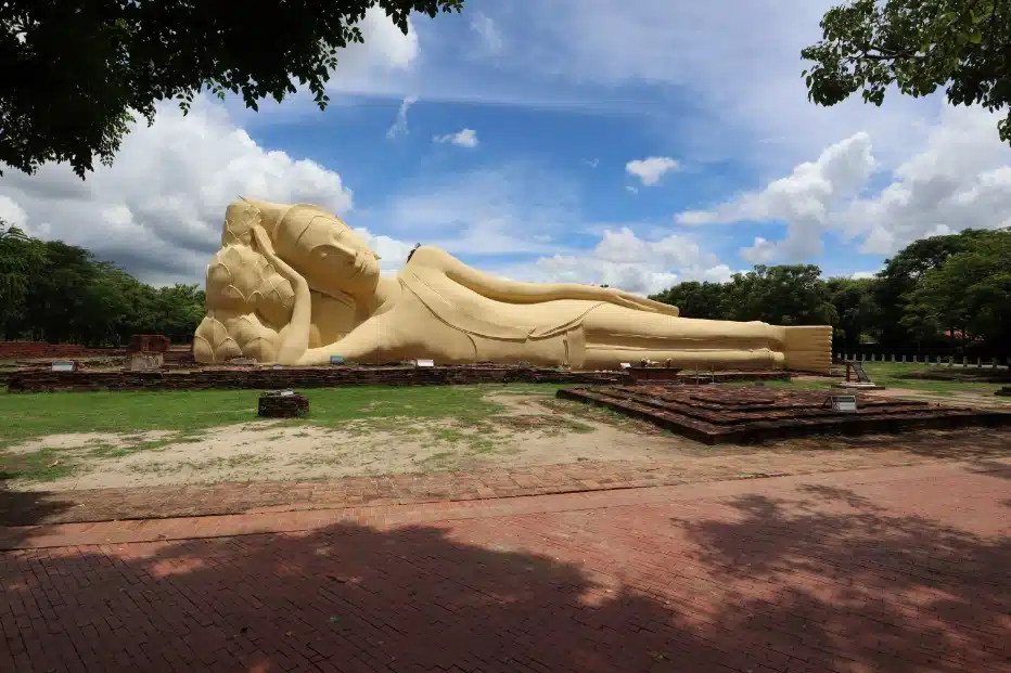 Wat Lokayasutharam temple Giant outdoor Buddha