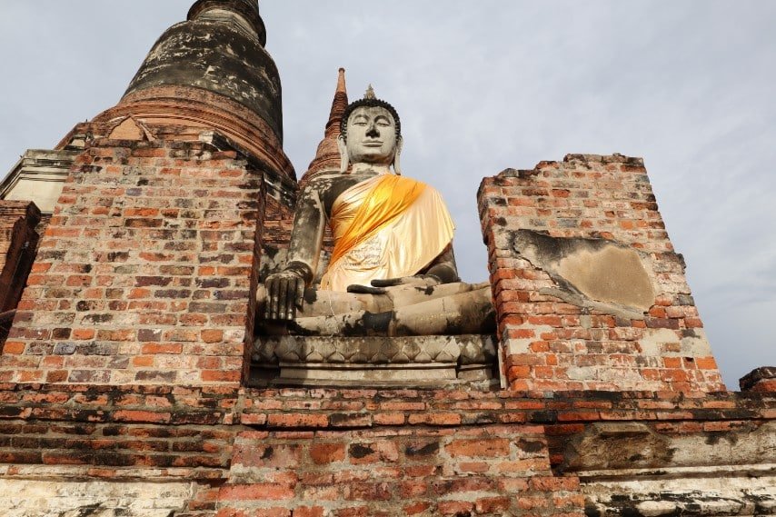 Great chedi at Wat Yai Chai Mongkhon in Ayutthaya, Thailand